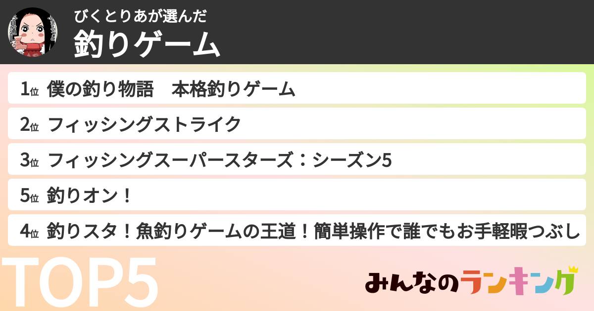 びくとりあさんの「釣りゲーム」