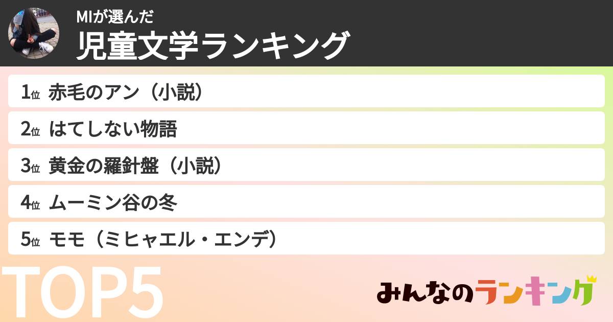 MIさんの「児童文学ランキング」