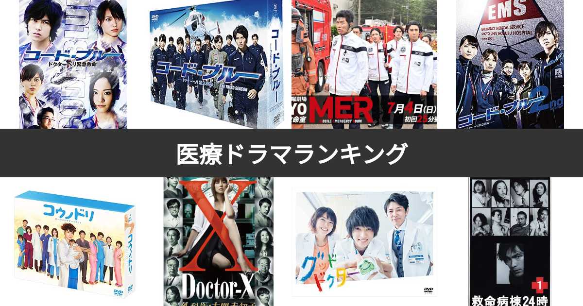 【人気投票 1~64位】医療ドラマランキング！医者・医師・病院ドラマのおすすめは？ | みんなのランキング