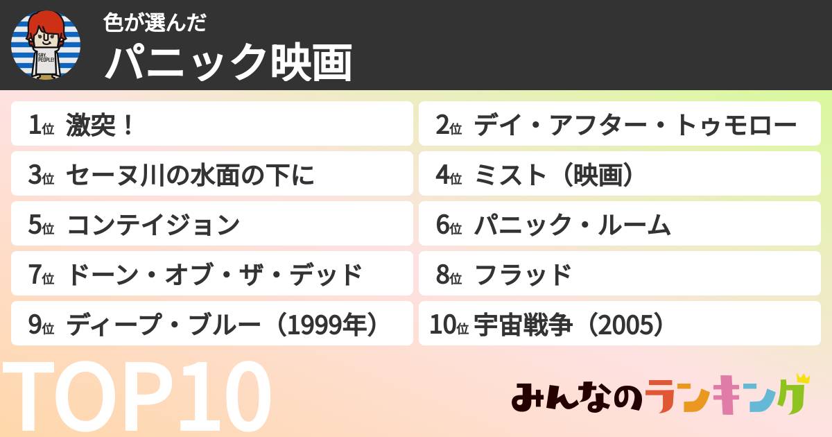 色さんの「パニック映画」