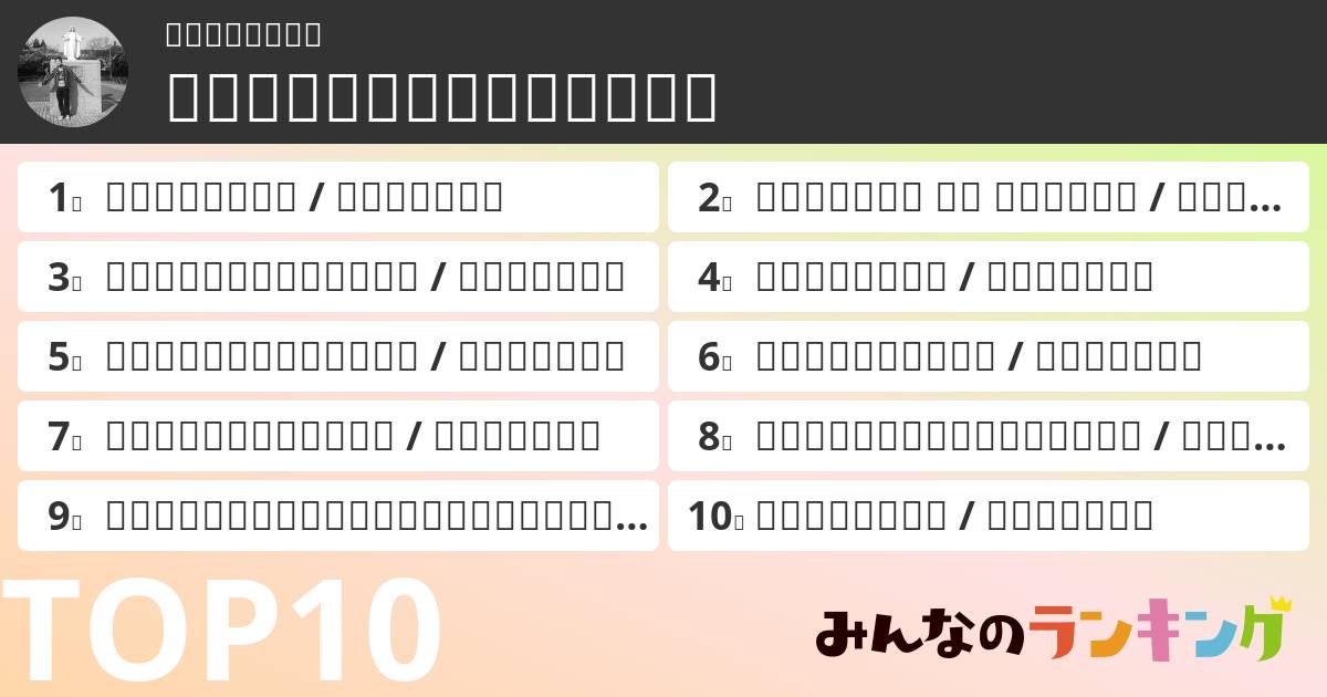 はせしんさんの「サンボマスターの曲ランキング」