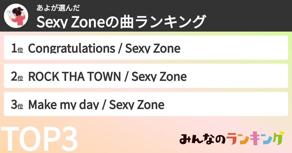あよさんの「timeleszの曲ランキング」
