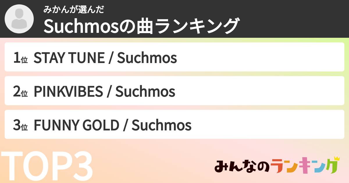 みかんさんの「Suchmosの曲ランキング」