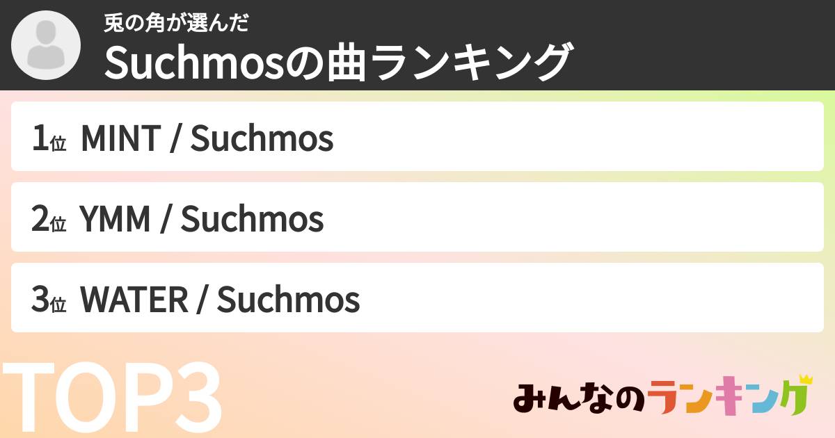兎の角さんの「Suchmosの曲ランキング」