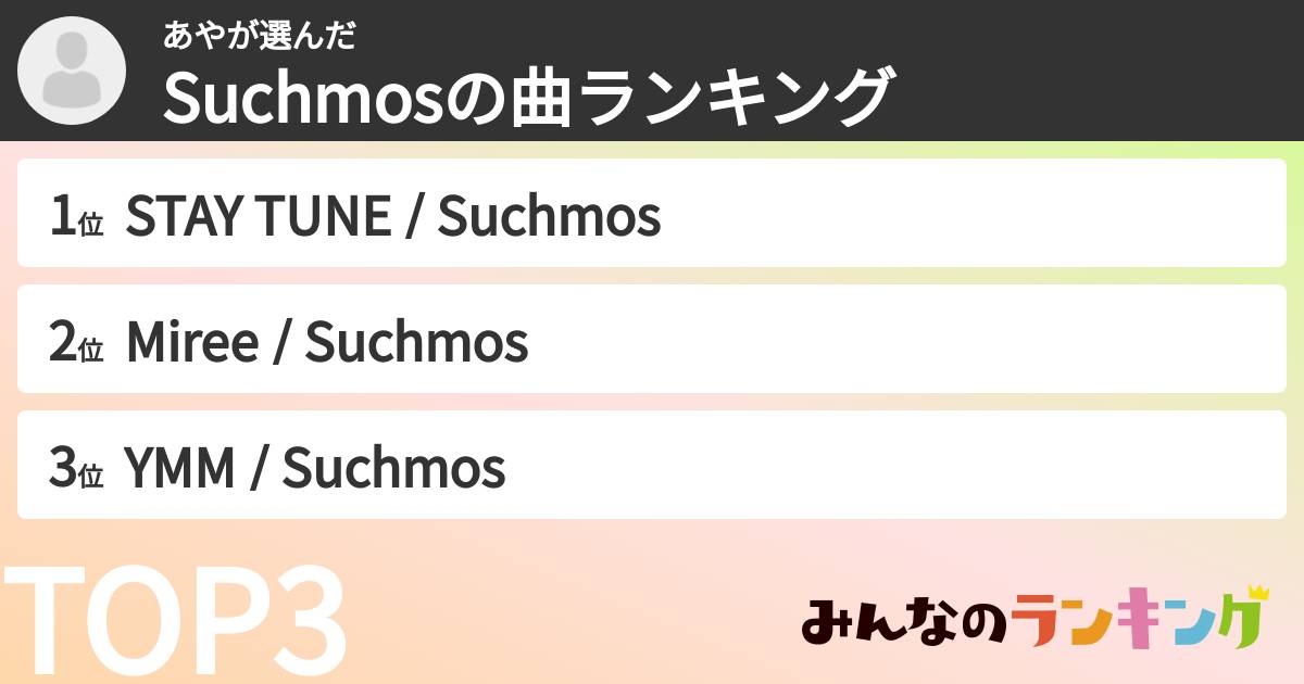 あやさんの「Suchmosの曲ランキング」