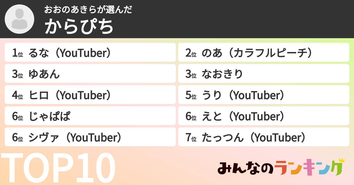 おおのあきらさんの「からぴち」