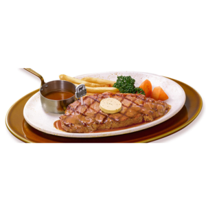 アンガスサーロインステーキ ドミグラスバターソース