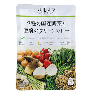 ハルメク 7種の国産野菜と豆乳のグリーンカレー