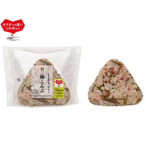 セブンイレブン もち麦もっちり!梅こんぶおむすび