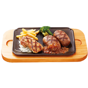 大俵ハンバーグ&直火焼きチキン