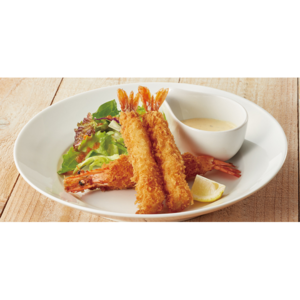 タルタルソースのエビフライプレート