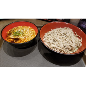 辛たぬき肉つけそば