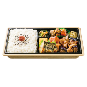 幕の内弁当(なす味噌とさばの塩焼き)