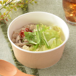 ナチュラルローソン 豚しゃぶとレタスの白湯スープ