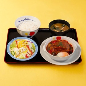 ごろごろ野菜のうまトマハンバーグ定食