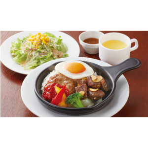 プライムサイコロステーキのカフェご飯