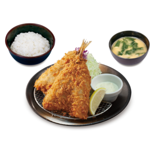 アジフライ定食(松のや)
