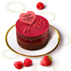ローソン Uchi Cafe’ SWEETS×GODIVA ショコラケーキラズベリー