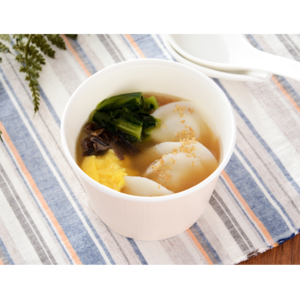 ローソン つるもち餃子!鶏油香る中華スープ
