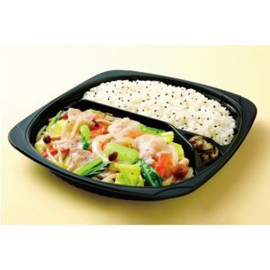 ~1日に必要な野菜の半分使用~野菜炒め弁当(塩味)