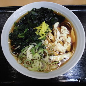 ゆず鶏ほうれん草そば