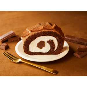 生チョコのロールケーキ