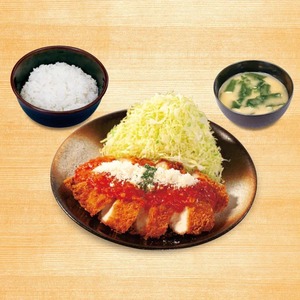 チーズトマトささみかつ定食