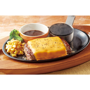 ビーフハンバーグステーキチェダーチーズ