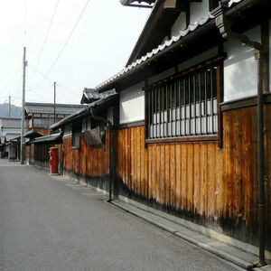 五個荘金堂の町並み