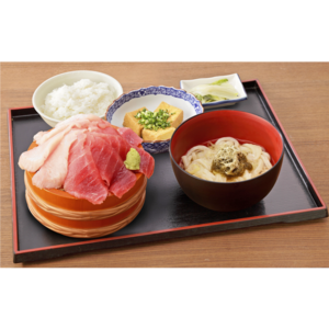 まぐろ2種盛り定食