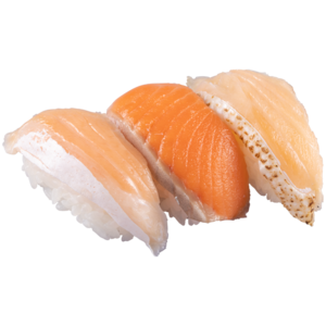 サーモン三貫盛り