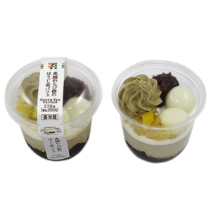 セブンイレブン 黒糖わらび餅のほうじ茶パフェ