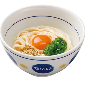 釜たまうどん(ゆずこしょう添え)