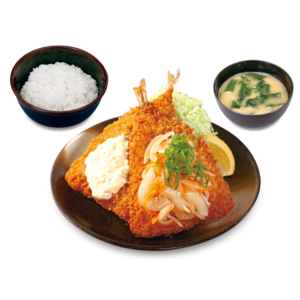 エスカベッシュ風アジフライタルタルソース添え定食