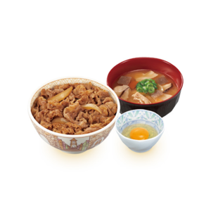 牛丼とん汁たまごセット
