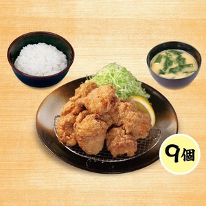 山盛り本格唐揚げ定食