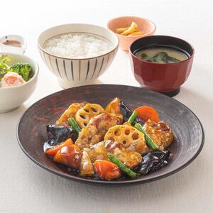 すけそう鱈と野菜の黒酢あん定食