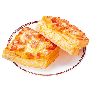 たっぷりたまごのピザトースト