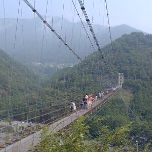 谷瀬の吊り橋
