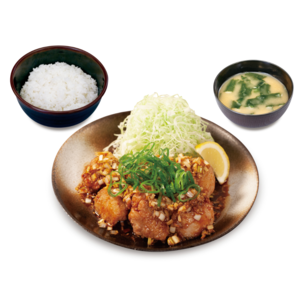本格唐揚げやみつき油淋鶏定食