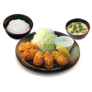 カキフライ定食（松のや）
