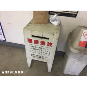 佐野市駅の白ポスト