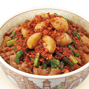トリプルニンニク牛丼