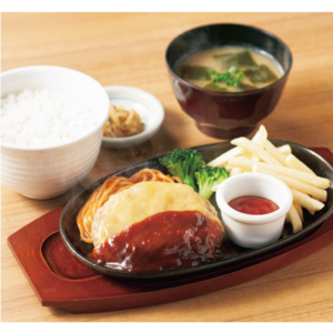 4種のチーズハンバーグ定食