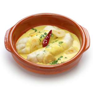 バカラオ・アル・ピルピル(干し塩ダラのニンニク煮込み)