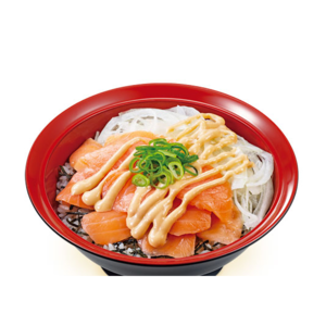 オニオンサーモン丼
