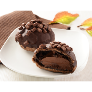 ローソン チョコ2シュー -焼チョコ生チョコシュー-