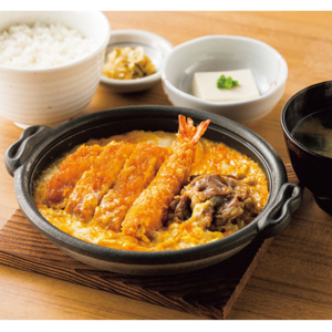 ミックスとじ定食