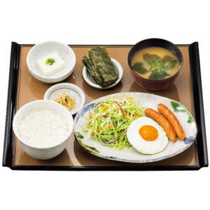 目玉焼朝食