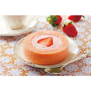 ローソン Uchi Cafe’ SWEETS プレミアムあまおう苺のロールケーキ
